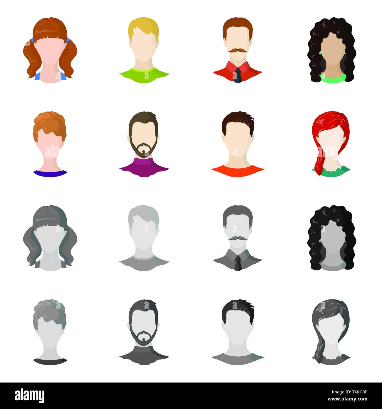 Vector design of professional and photo sign. Set of professional and ...