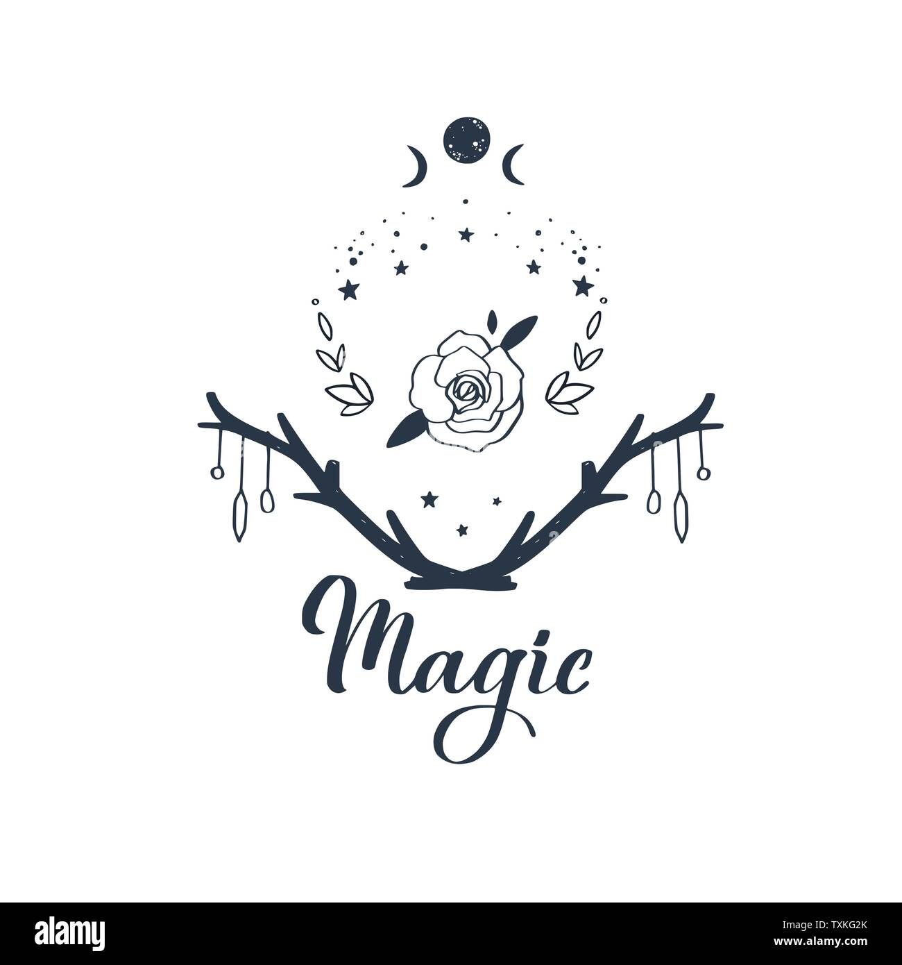 Starry Night Black And White Tattoo