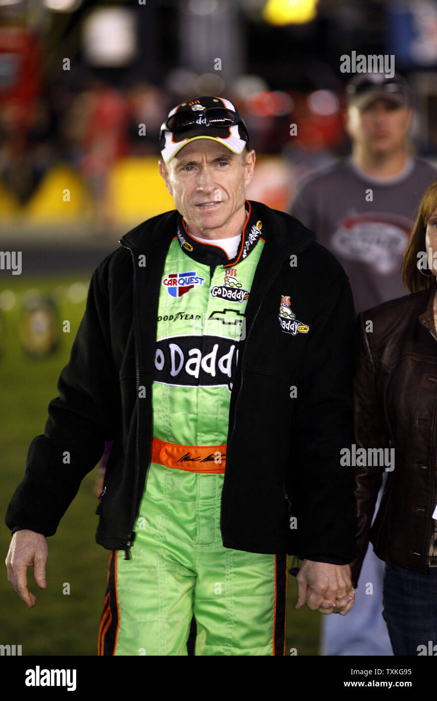 Race car driver Mark Martin before the start of the Bank of America 500 NASCAR race in Concord, North Carolina on October 16, 2010.    UPI/Nell Redmond . Stock Photo