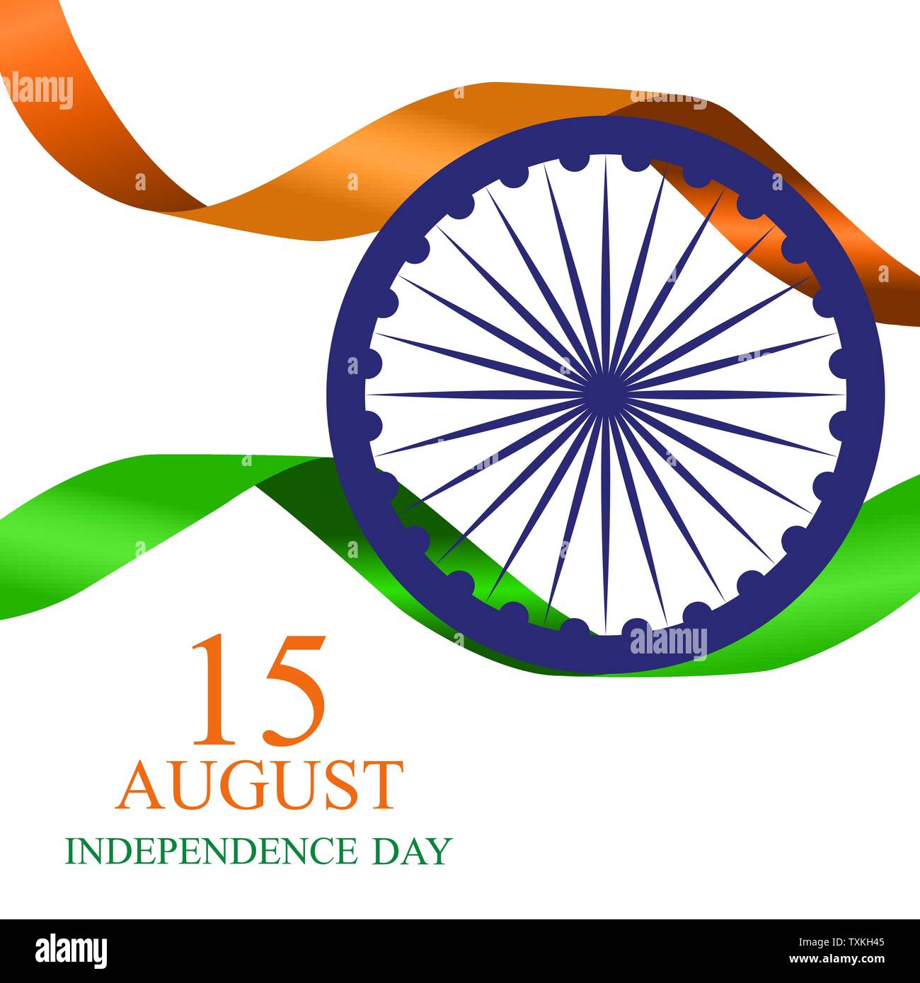 15th August India Independence Day celebration background. Vector ...