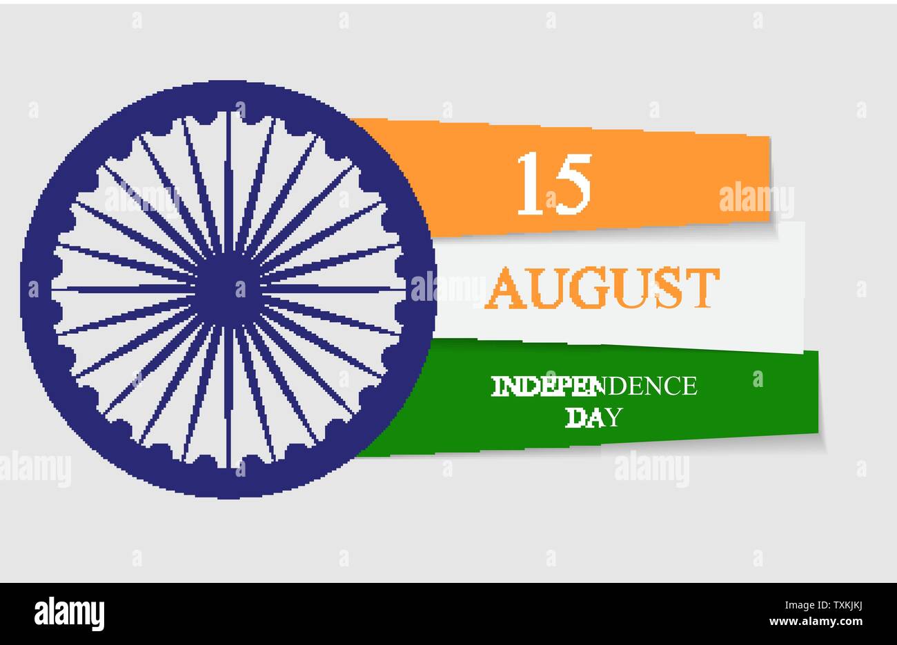 15th August India Independence Day celebration background. Vector ...