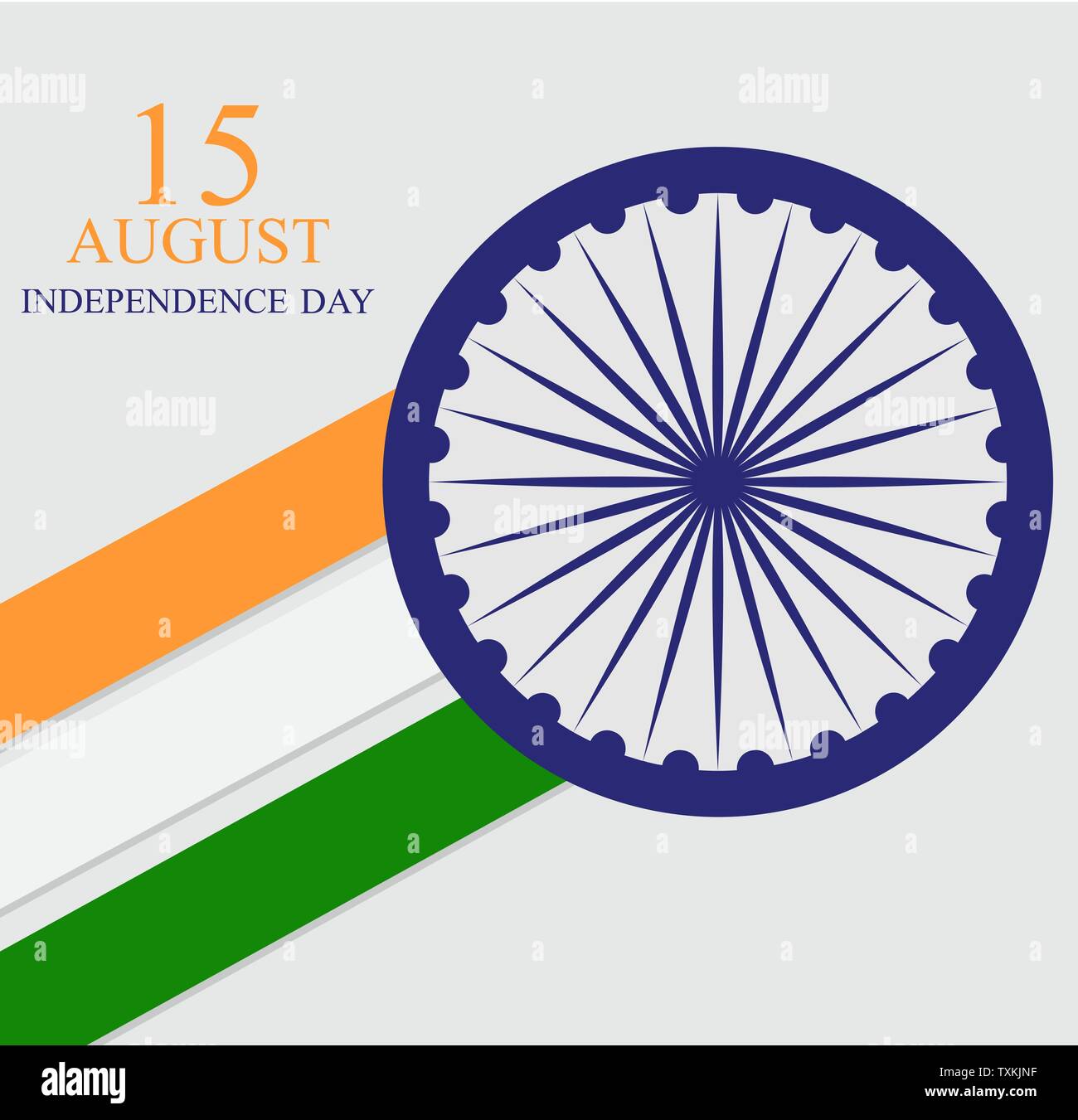 15th August India Independence Day celebration background. Vector ...