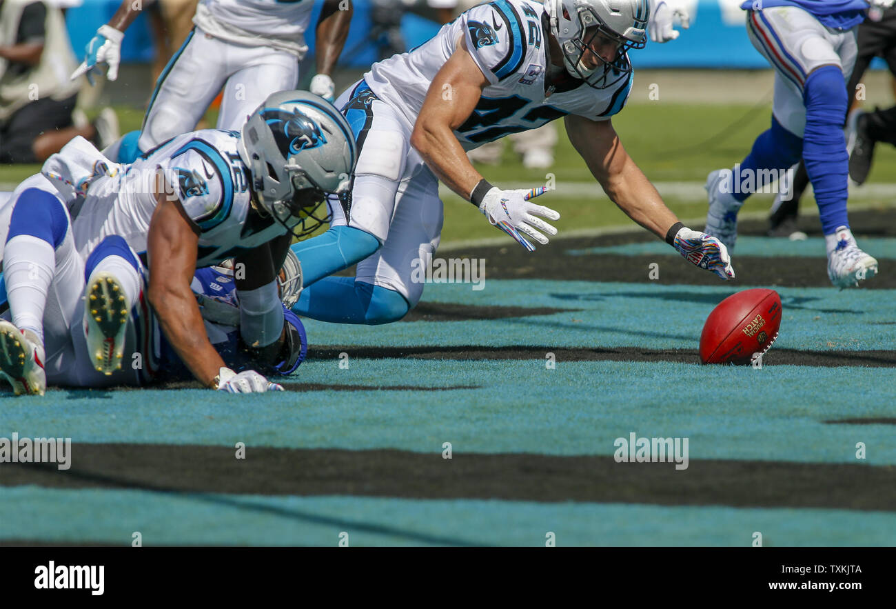 Carolina Panthers Safety Colin Jones Recovers A Fumble In