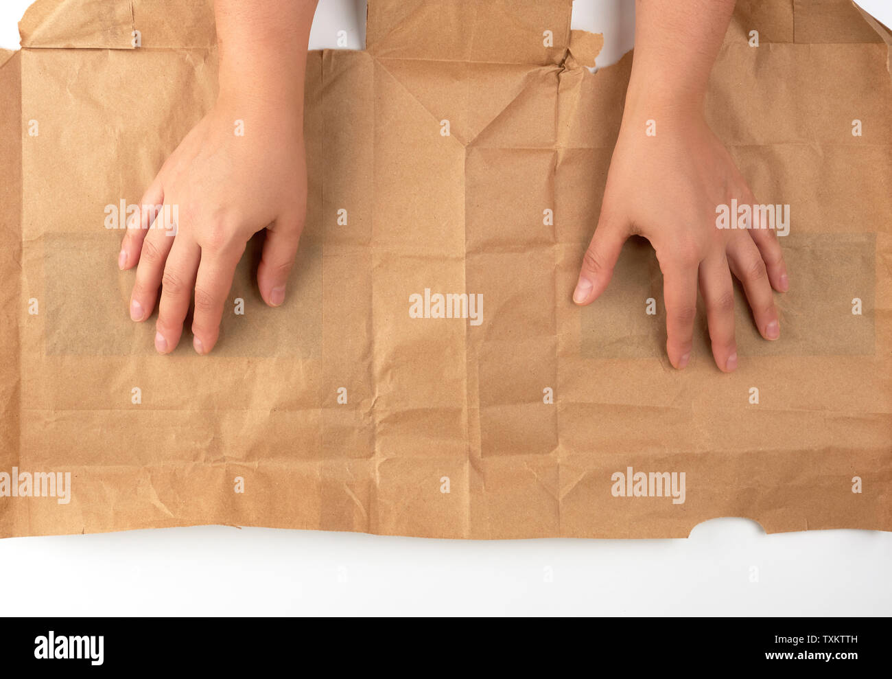 Crumpled Up Paper Hands Stock Photos Crumpled Up Paper Hands