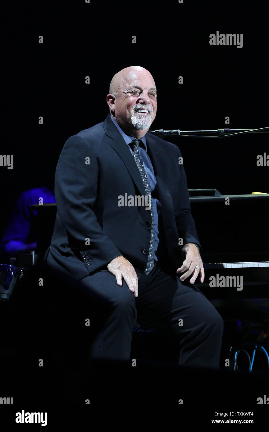 Billy Joel performs a concert at Progressive Field in Cleveland, Ohio