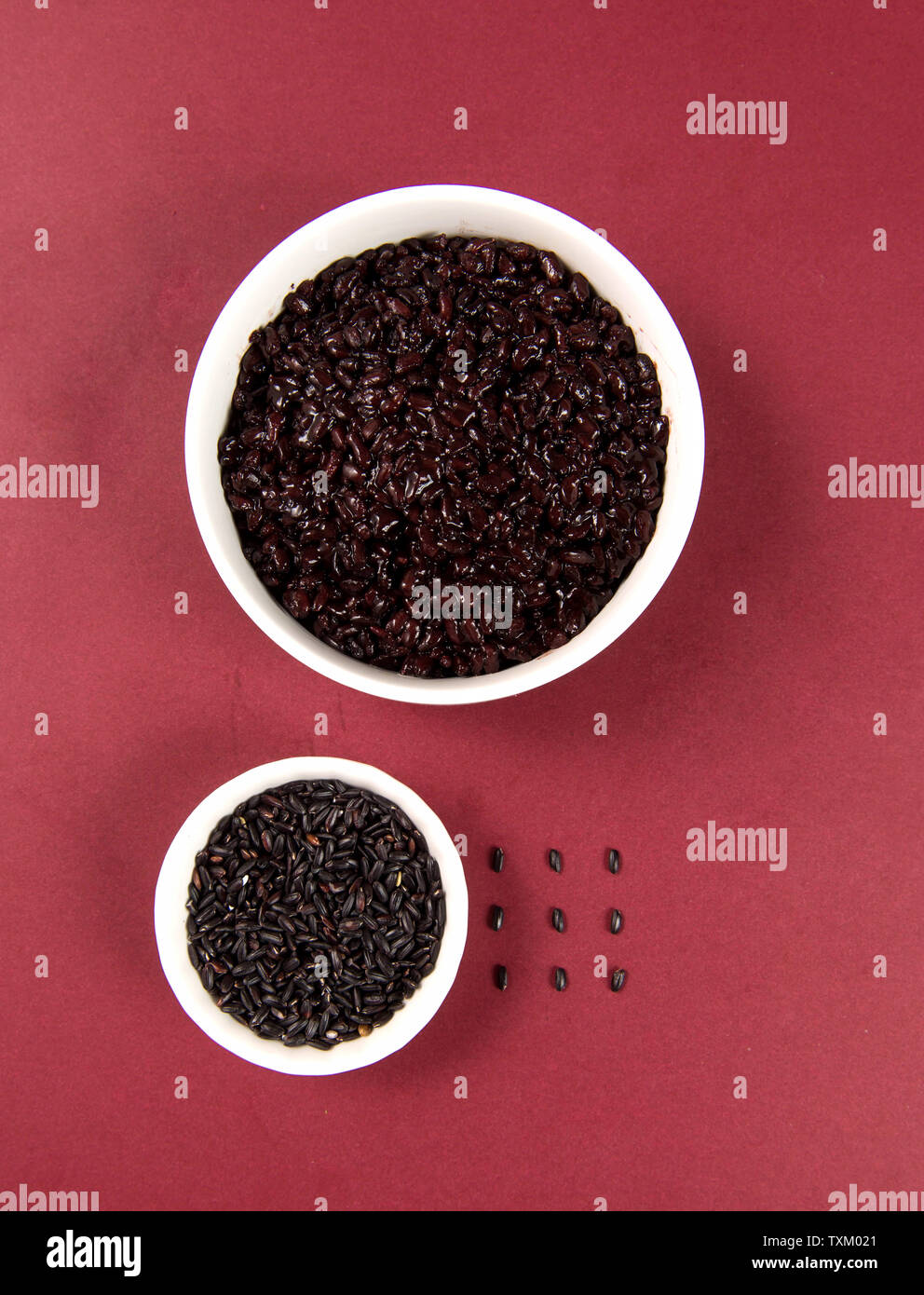 Black rice rice Stock Photo Alamy