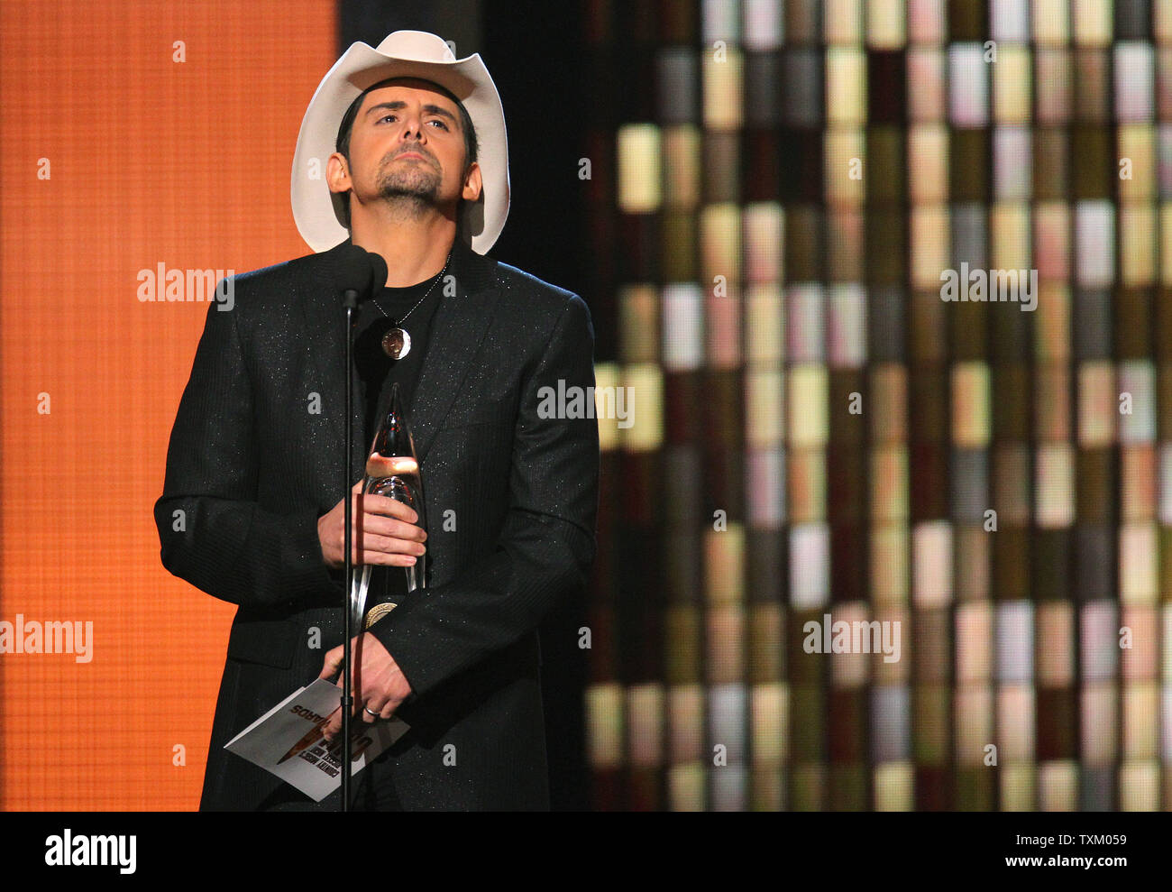 Brad Paisley wins Entertainer of the Year Award during the 44th Annual