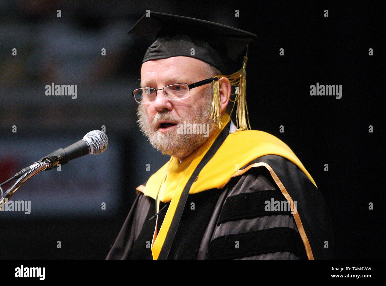 Sir Ian Wilmut Best Known For Leading A Team Of Scientists To Produce The First Mammal Cloned With Genetic Material From An Adult Cell Delivers His Remarks At The Commencement Honors Convocation