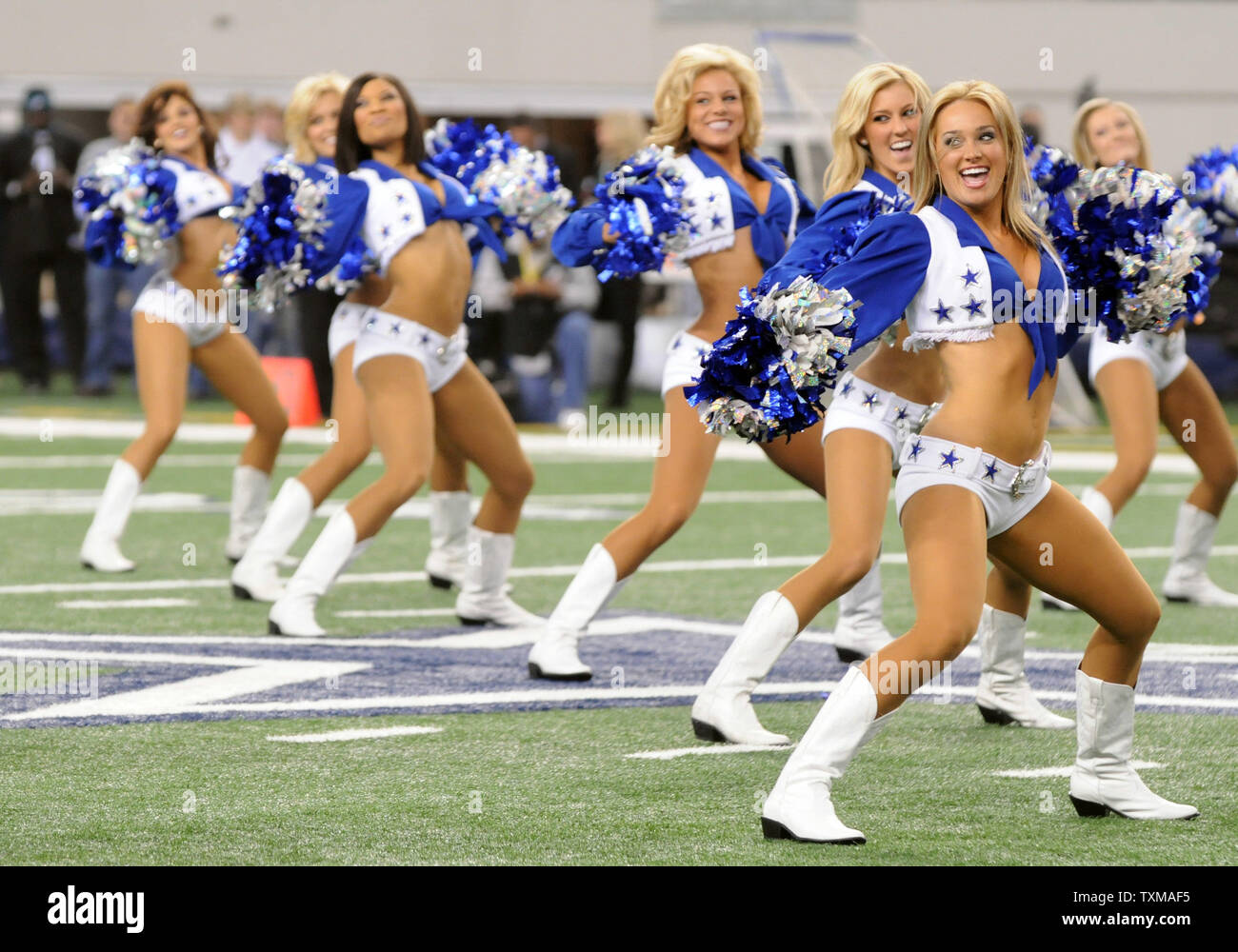 The Dallas Cowboys Cheerleaders perform their annual Halloween halftime show  during the Cowboys and Philadelphia Eagles