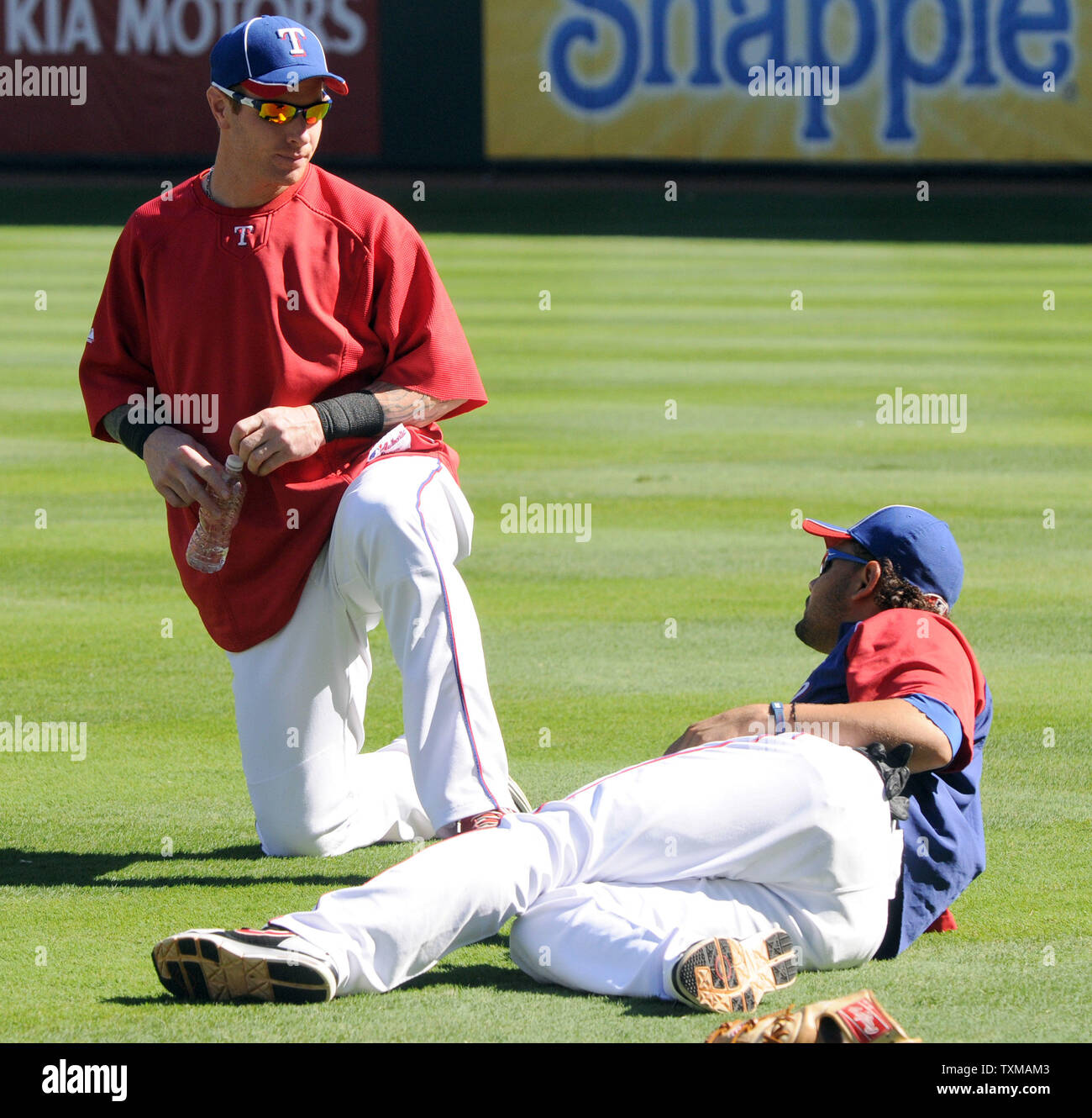 Texas rangers josh hamilton jokes hi-res stock photography and