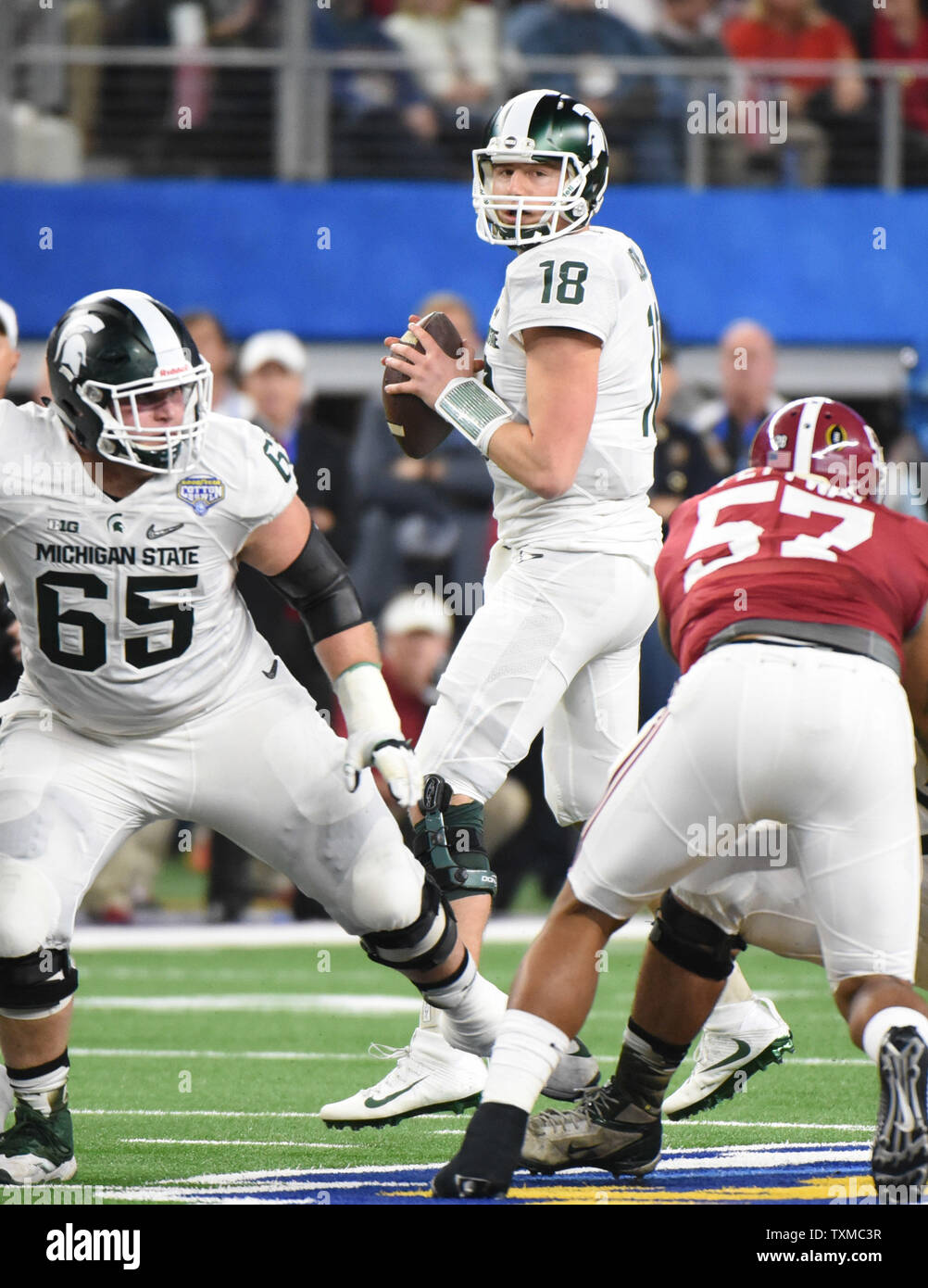 Michigan State Spartans Quarterback Connor Cook Looks The
