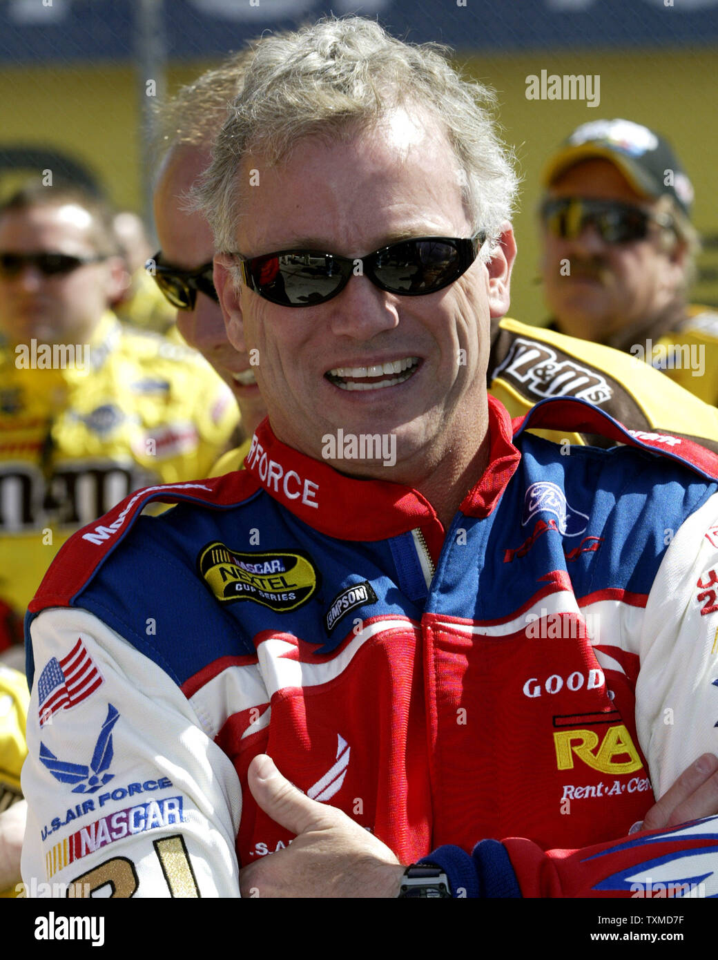 Ricky Rudd waits for the start of the 47th annual Daytona 500 at Daytona International Speedway in Daytona Beach,  Florida, on February 20, 2005.  (UPI Photo/Michael Bush) Stock Photo