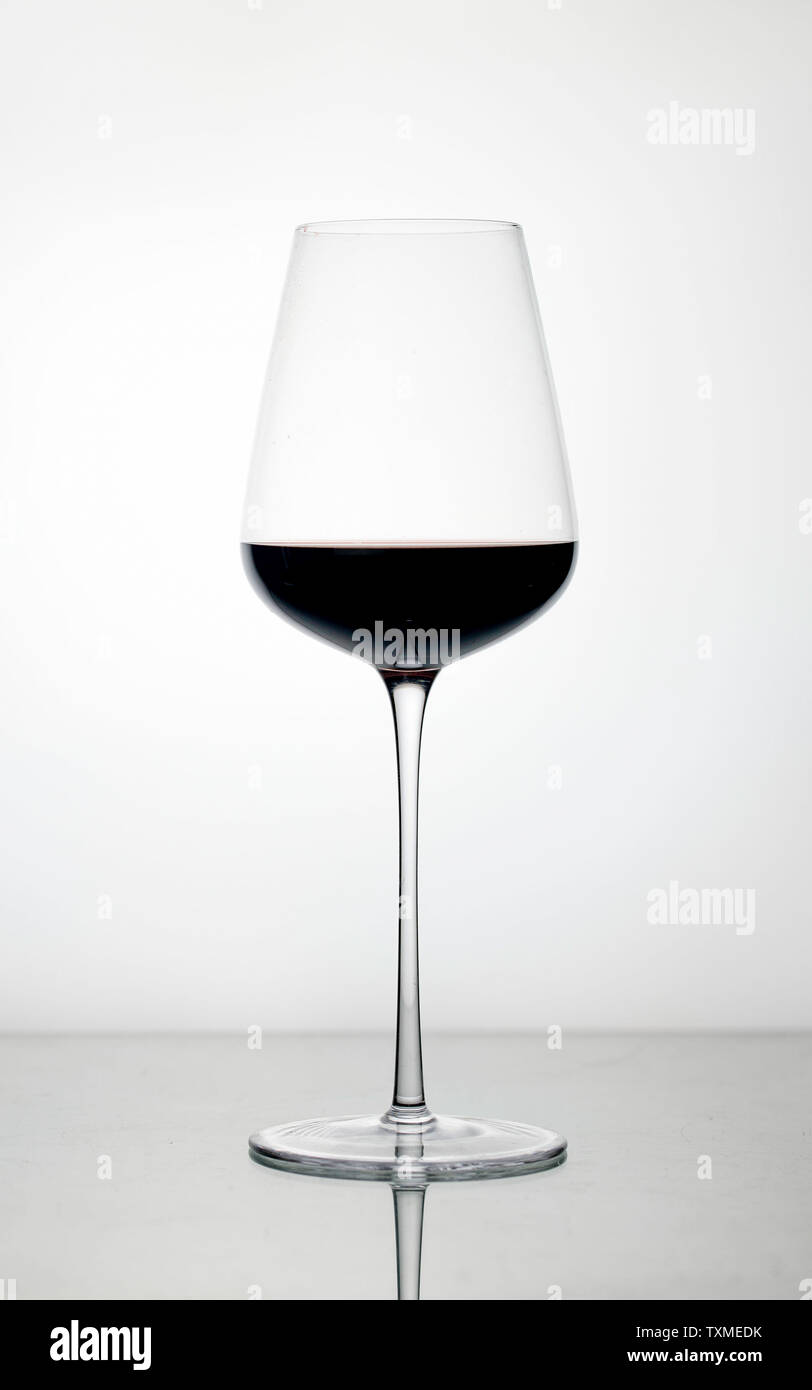 Backlight red wine Stock Photo