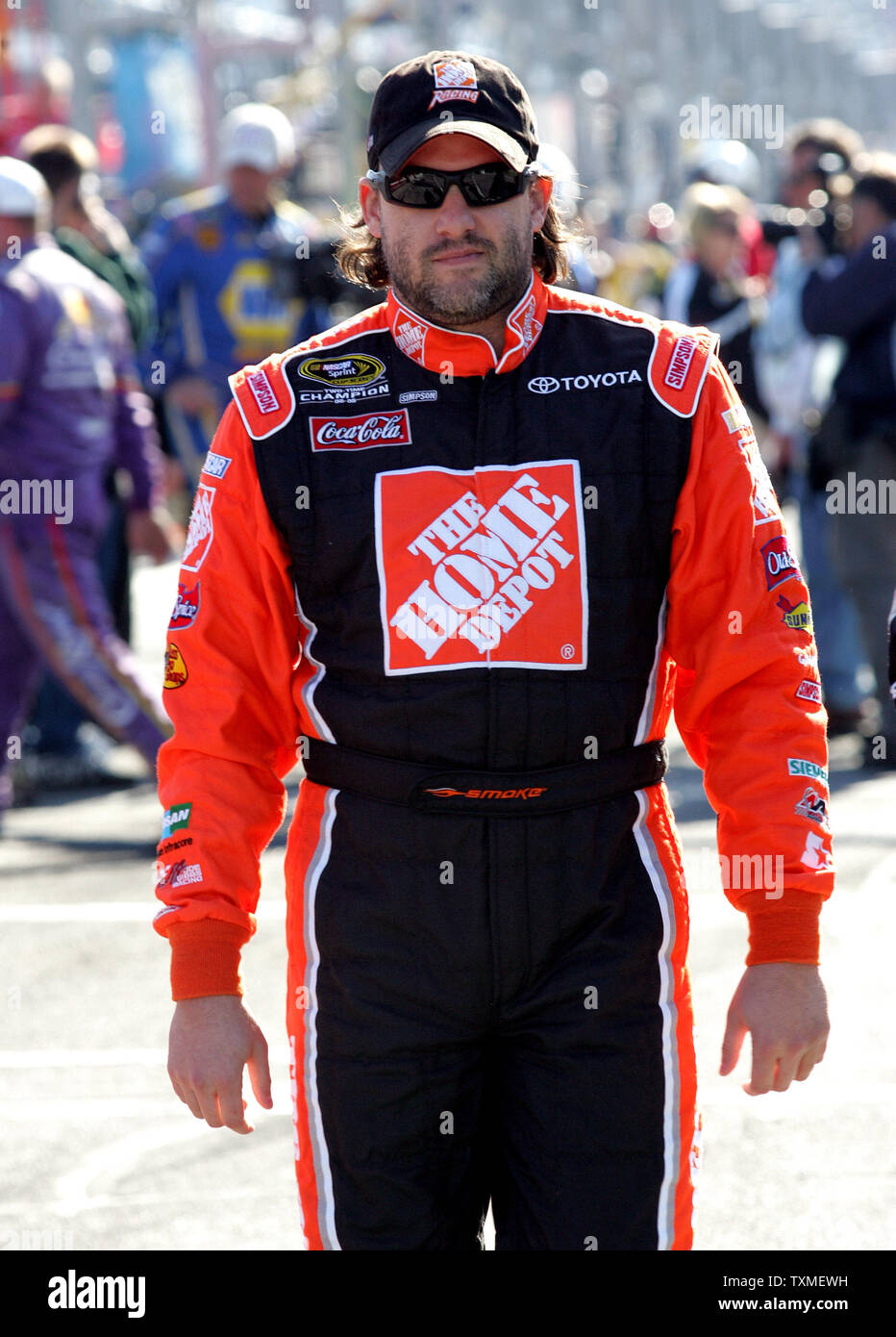 Tony Stewart Walks To Driver Introductions Prior To The Running Of The ...