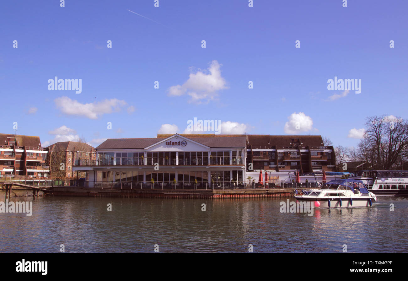 Island Bar and Restaurant Caversham Reading Stock Photo