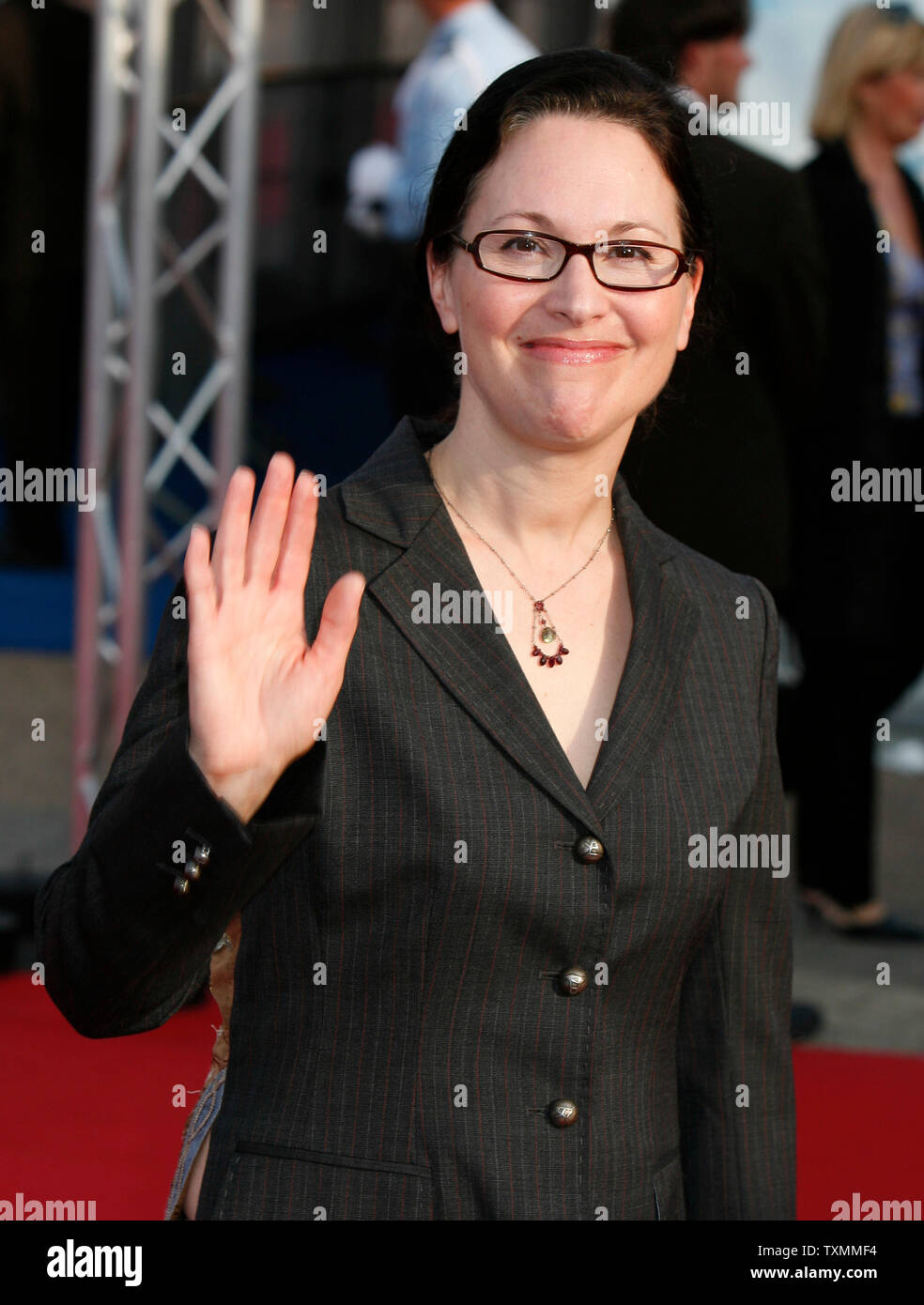 Director Karen Moncrieff arrives on the red carpet at the closing ceremony of the 33rd American Film Festival of Deauville in Deauville, France on September 9, 2007.  Moncrieff's film 'The Dead Girl' was later awarded the Grand Prize award for the best film of the festival.   (UPI Photo/David Silpa) Stock Photo