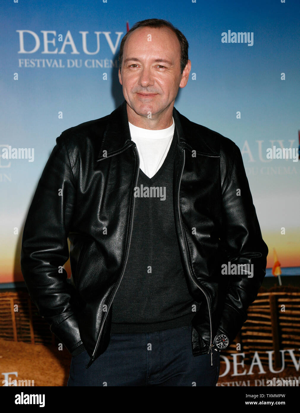 Actor Kevin Spacey arrives at a photocall for the HBO movie 