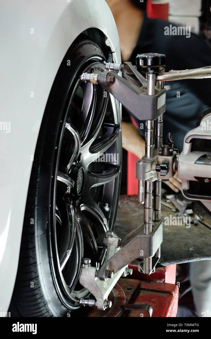image of Wheels alignment camber Stock Photo Alamy