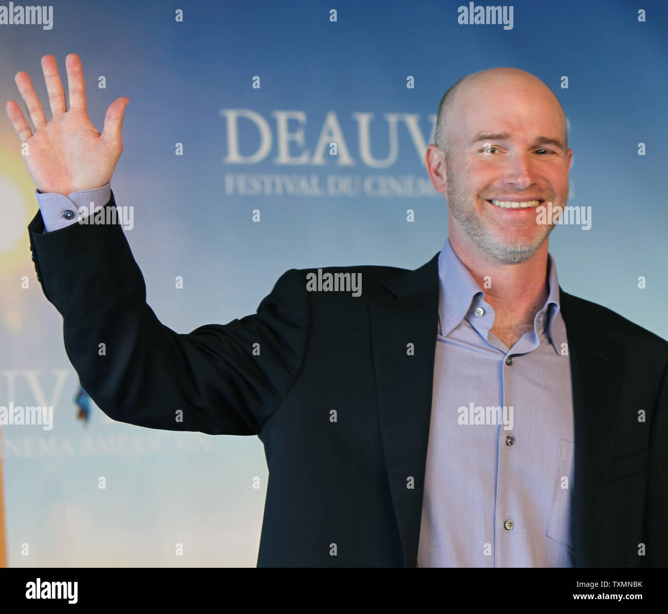 Director David Hollander gestures during a photocall for the film 'Personal Effects' at the 35th American Film Festival of Deauville in Deauville, France on September 7, 2009.    UPI/David Silpa Stock Photo