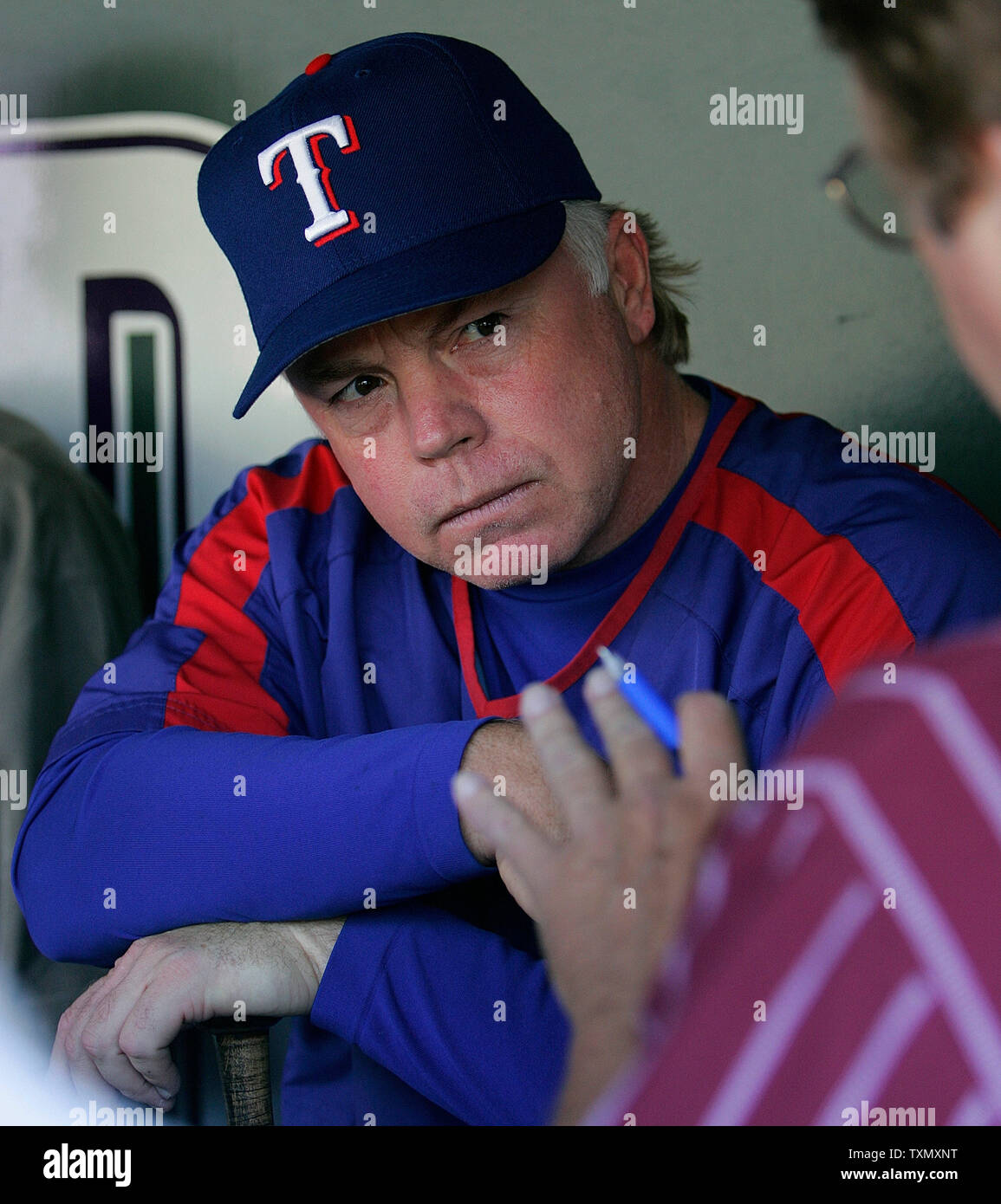 Texas rangers manager buck showalter hi-res stock photography and