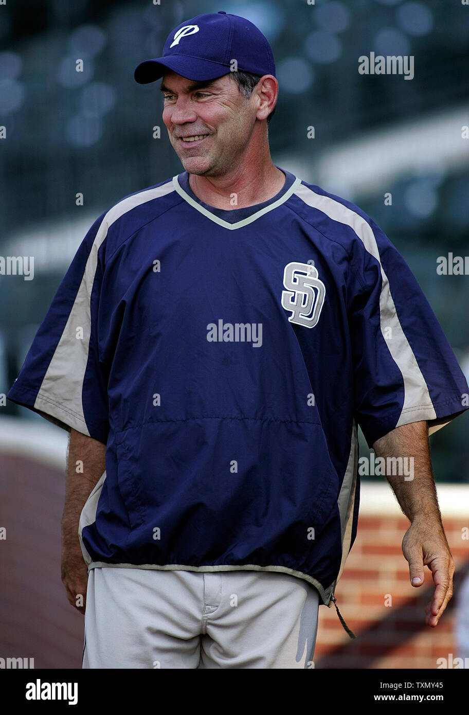 San Diego Padres manager Bruce Bochy brings his National League West  leading team to face the Colorado Rockies for a four game series at Coors  Field in Denver July 27, 2006. (UPI