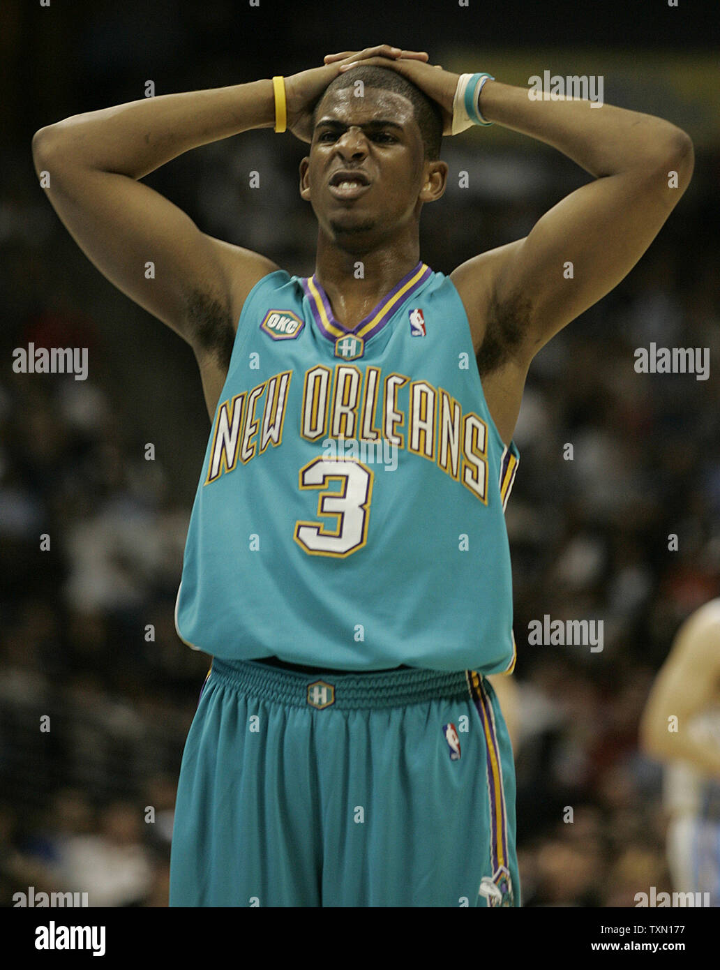 chris paul okc hornets jersey