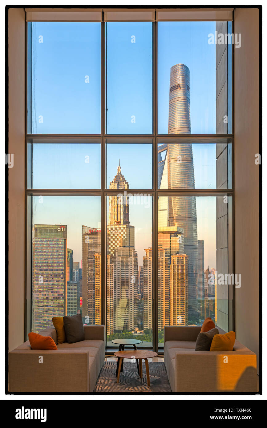 First window in Shanghai Stock Photo