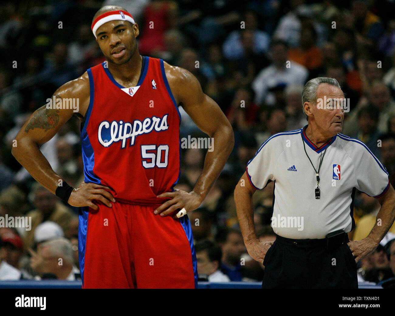 Los Angeles Clippers Corey Maggette #50 Game Issued Red Jersey DP05859
