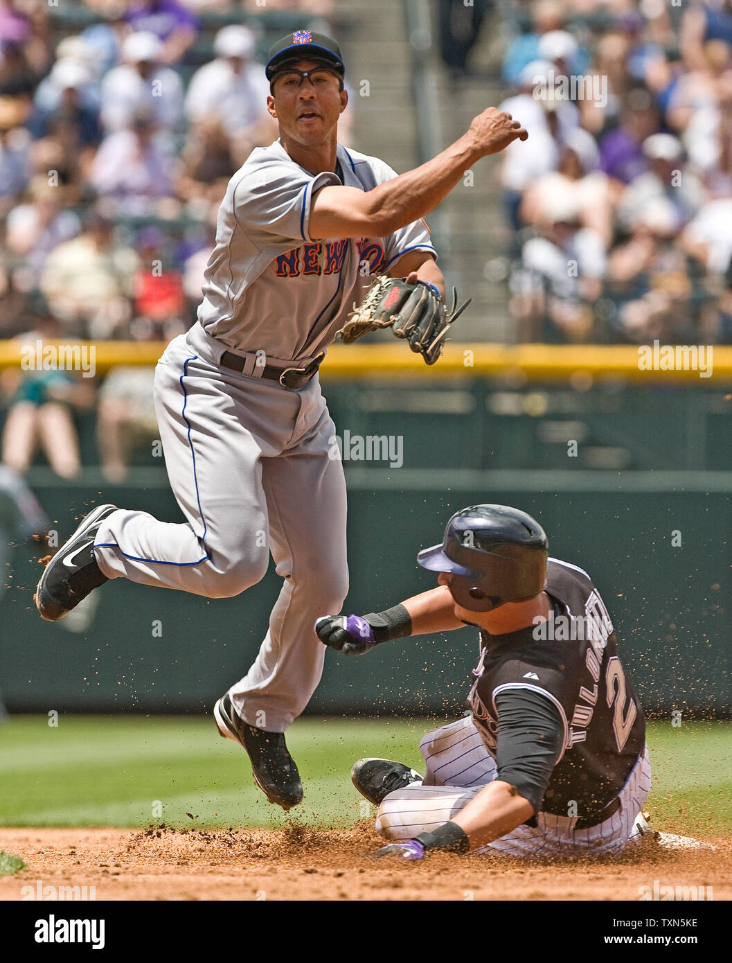 This is a 2022 photo of C.J. Cron of the Colorado Rockies baseball team  shown, Tuesday, March 22, 2022, in Scottsdale, Ariz. (AP Photo/Matt York  Stock Photo - Alamy