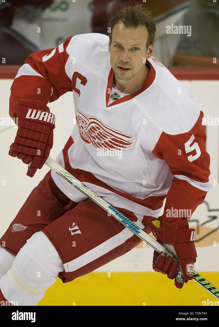 Jersey Of Nick Lidstrom Photos and Premium High Res Pictures