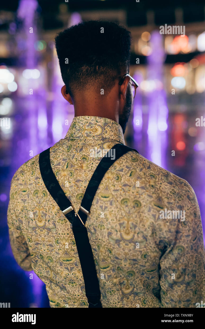Wearing suspenders hi-res stock photography and images - Alamy