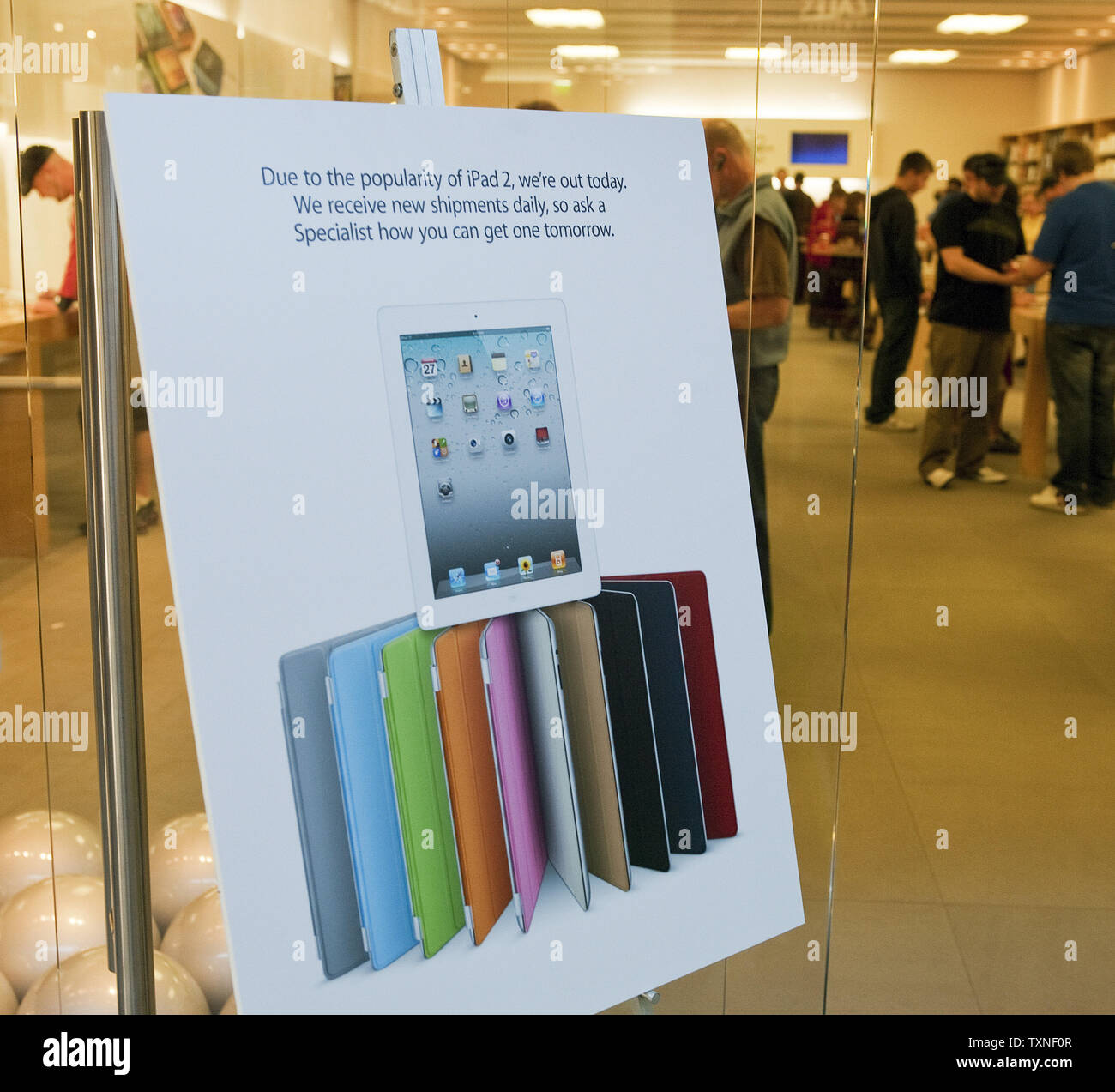 An entrance sign warns potential customers of the limited availability