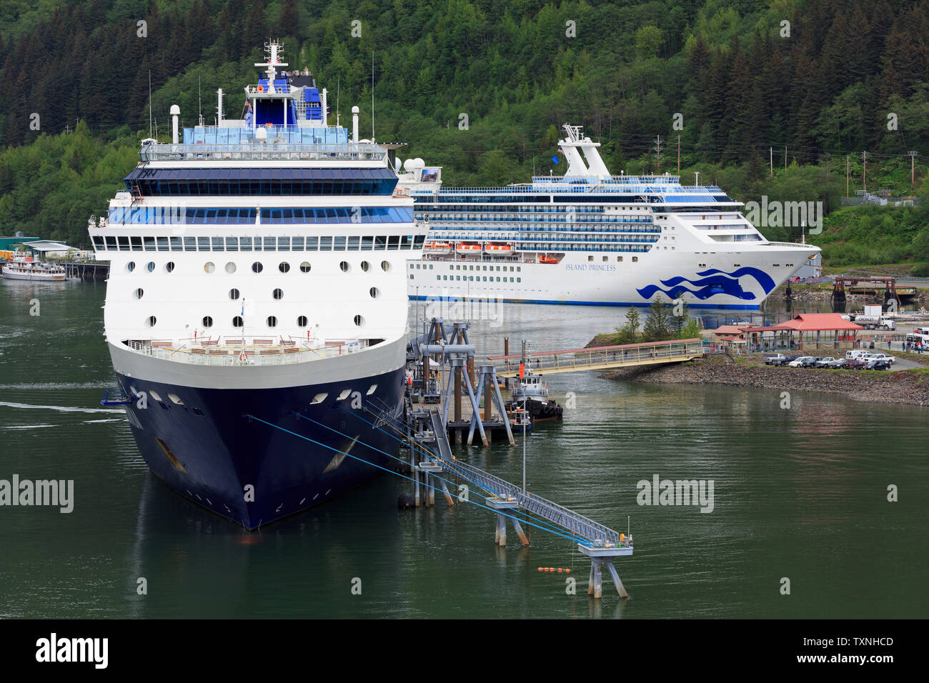 Cruise Ships, Juneau, Alaska, USA Stock Photo Alamy