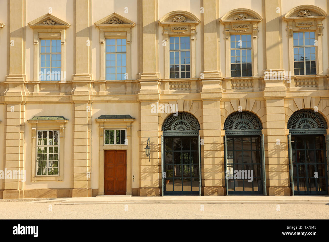 Front view of Palais Liechtenstein in Vienna Stock Photo