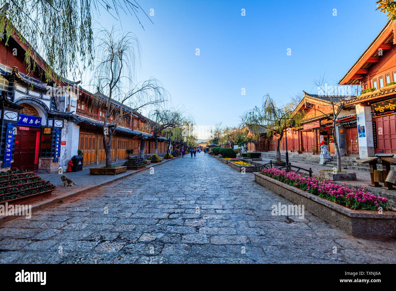 Dayan Ancient Town, Lijiang, Yunnan Province Stock Photo