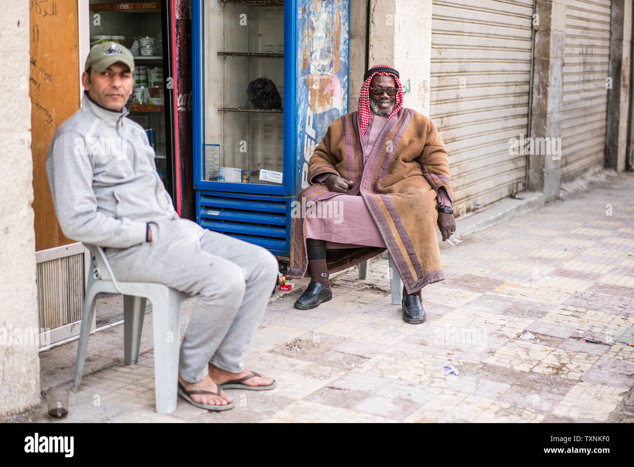 Local people,in the street of the Amman, Jordan Stock Photo - Alamy