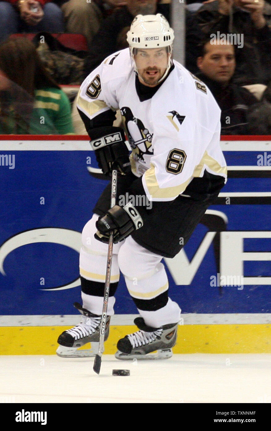 Pittsburgh Penguins Evgeni Malkin skates in his first NHL game against the  New Jersey Devils at Mellon Arena in Pittsburgh, Pennsylvania on October  18, 2006. (UPI Photo/Stephen Gross Stock Photo - Alamy