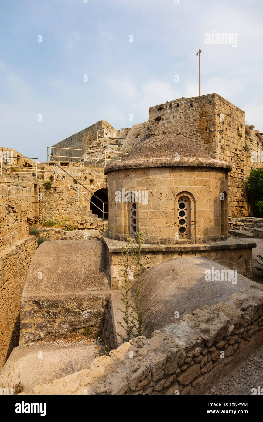 Kyrenia Castle, Girne, Turkish Republic of Northern Cyprus. Stock Photo