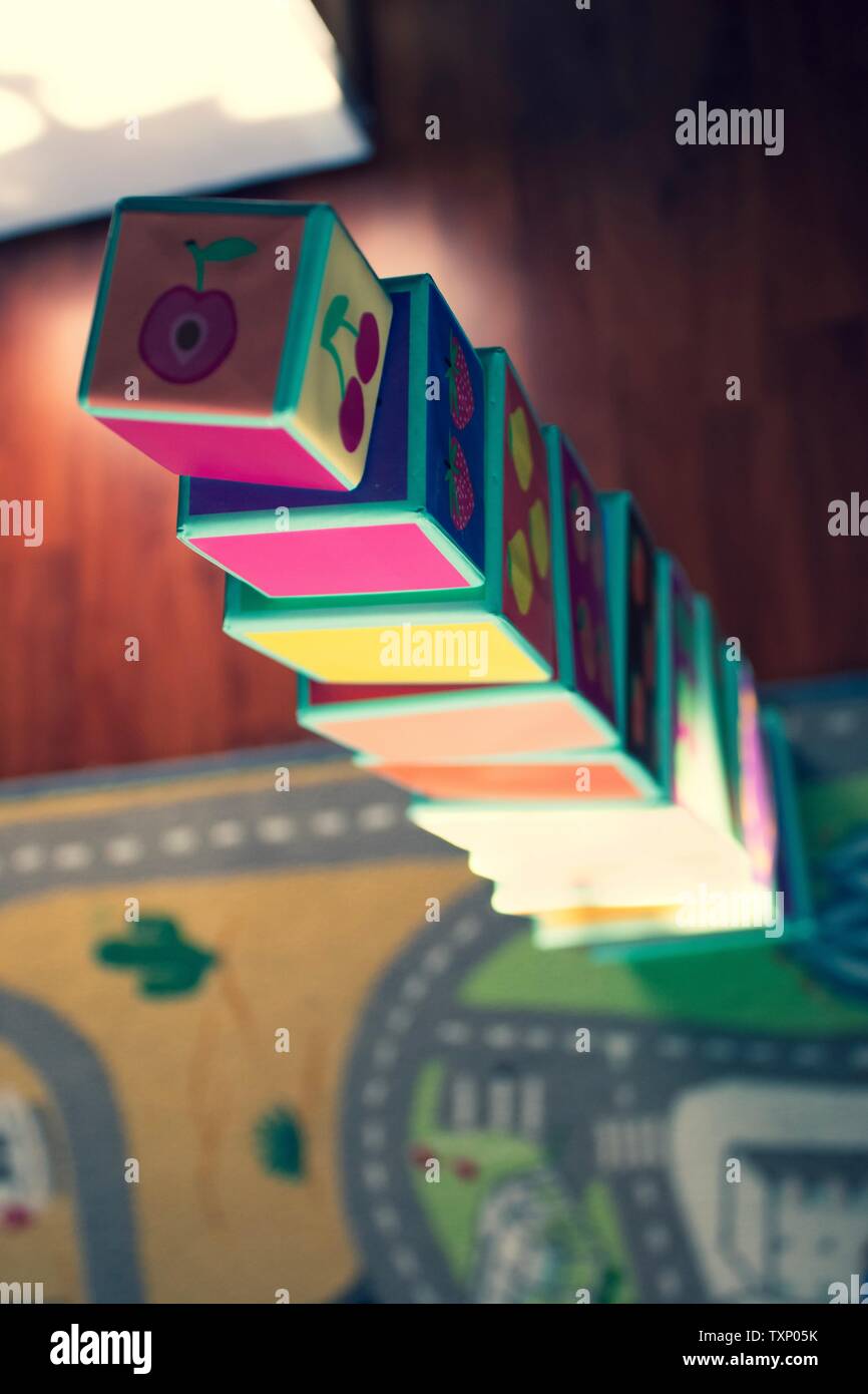 Number blocks toy dice Stock Photo Alamy