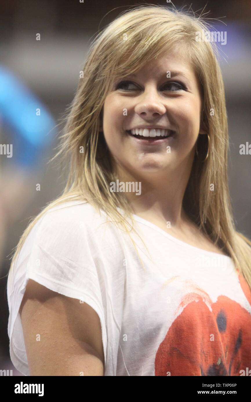 Olympic gold medal winner Shawn Johnson makes an appearance during the