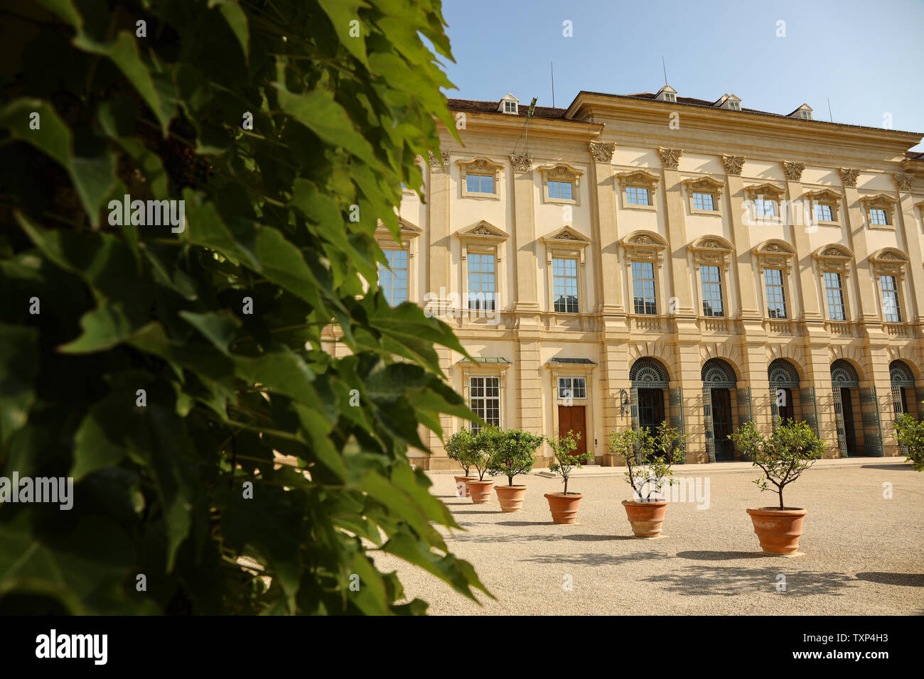 Front view of Palais Liechtenstein in Vienna Stock Photo