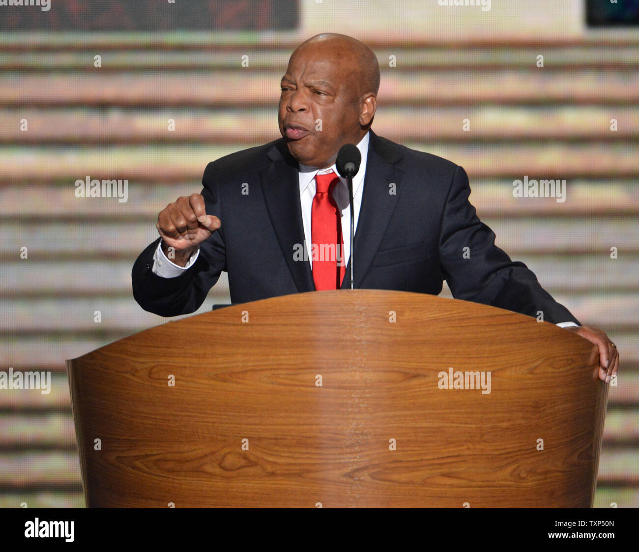 Representative John Lewis of speaks at the 2012 Democratic