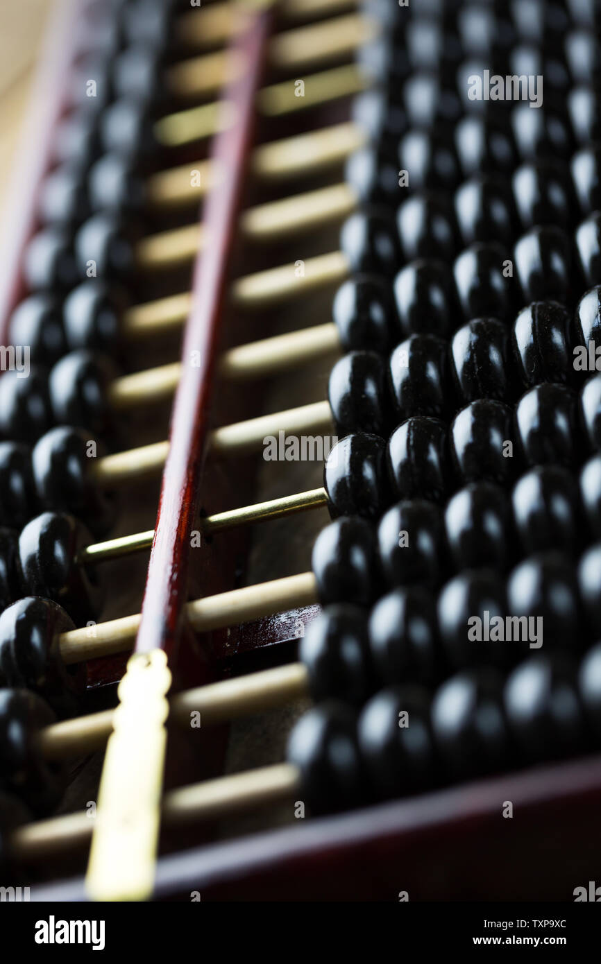 Abacus on the table, close-up Stock Photo