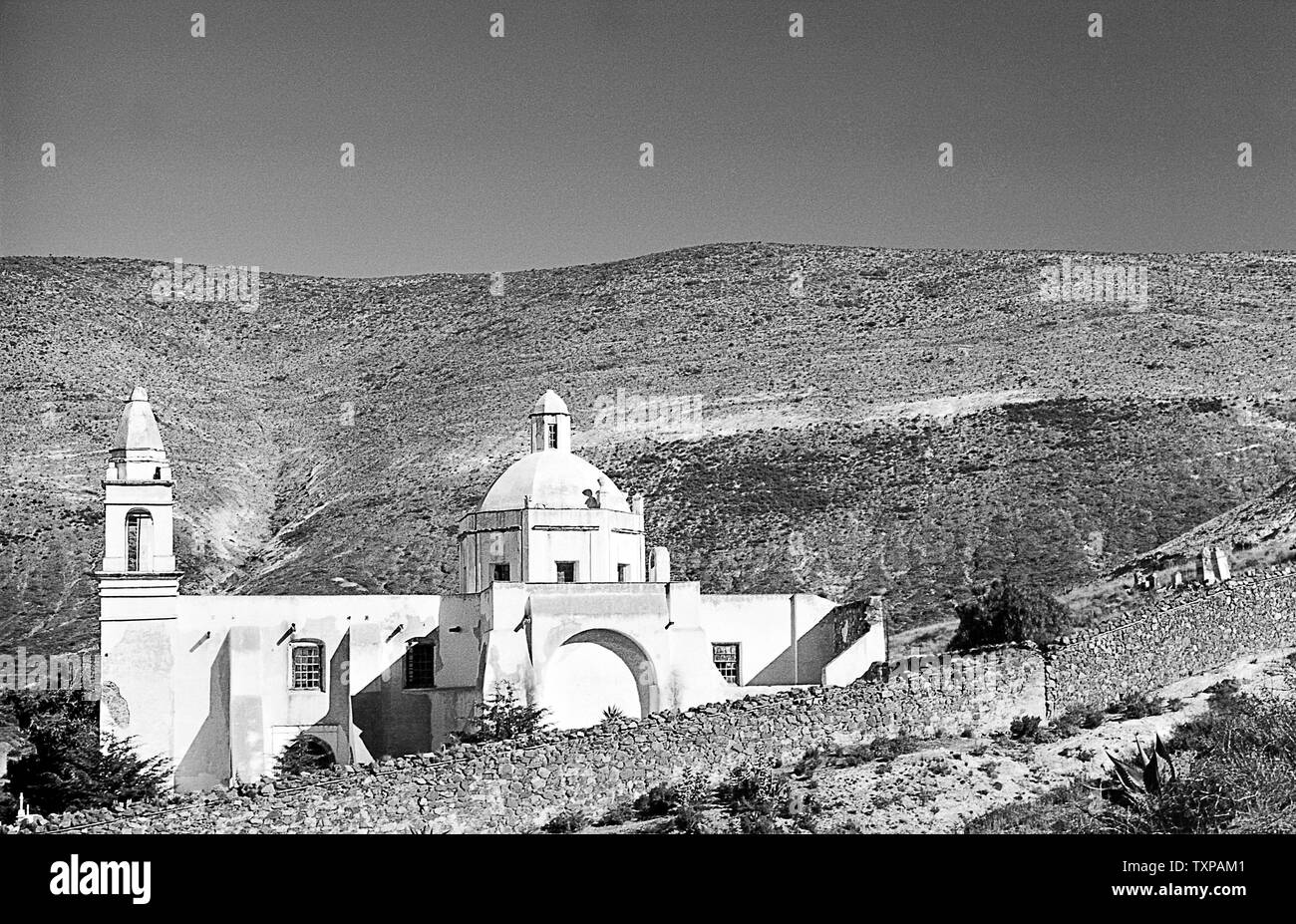 REAL DE CATORCE, SLP/MEXICO - NOV 18, 2002: View of Guadalupe Chapel. Stock Photo