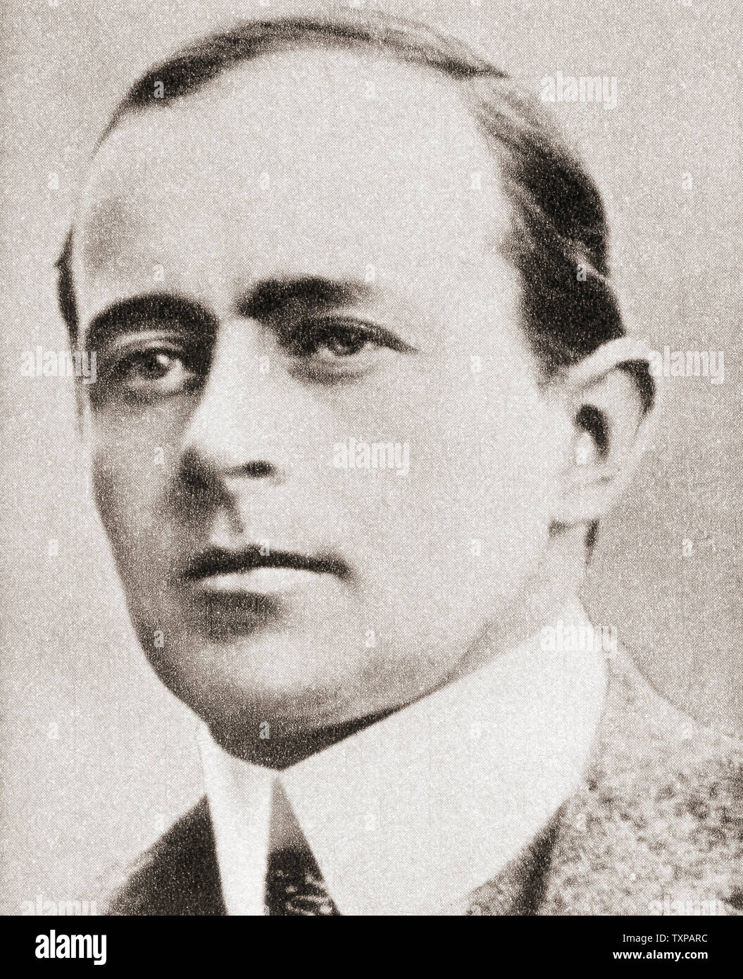 Robert Falcon Scott, 1868 – 1912.  British Royal Navy officer and explorer of the Antarctic regions.  From The Pageant of the Century, published 1934. Stock Photo