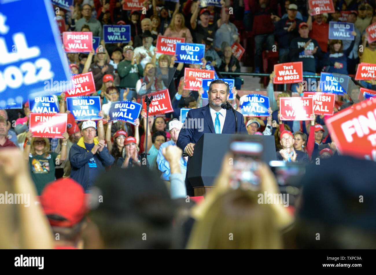 Sen. Ted Cruz, a Republican from Texas, speaks at a rally for President ...