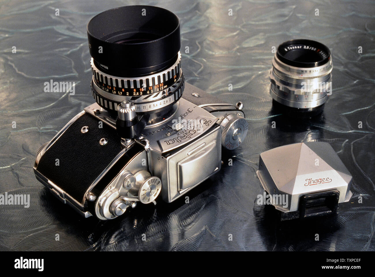 Exakta Varex VX, 35mm camera, made by Ihagee Kamerawerk, Steenbergen & Co , Dresden Stock Photo