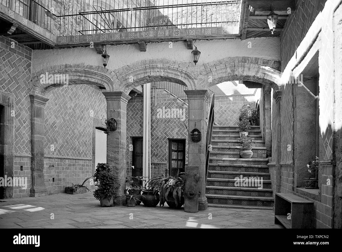 REAL DE CATORCE, SLP/MEXICO - NOV 18, 2002: Interior view of abandoned house. Stock Photo