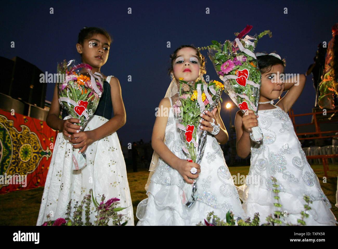 Brides Attend Mass Wedding Ceremony In Stock Photos Brides