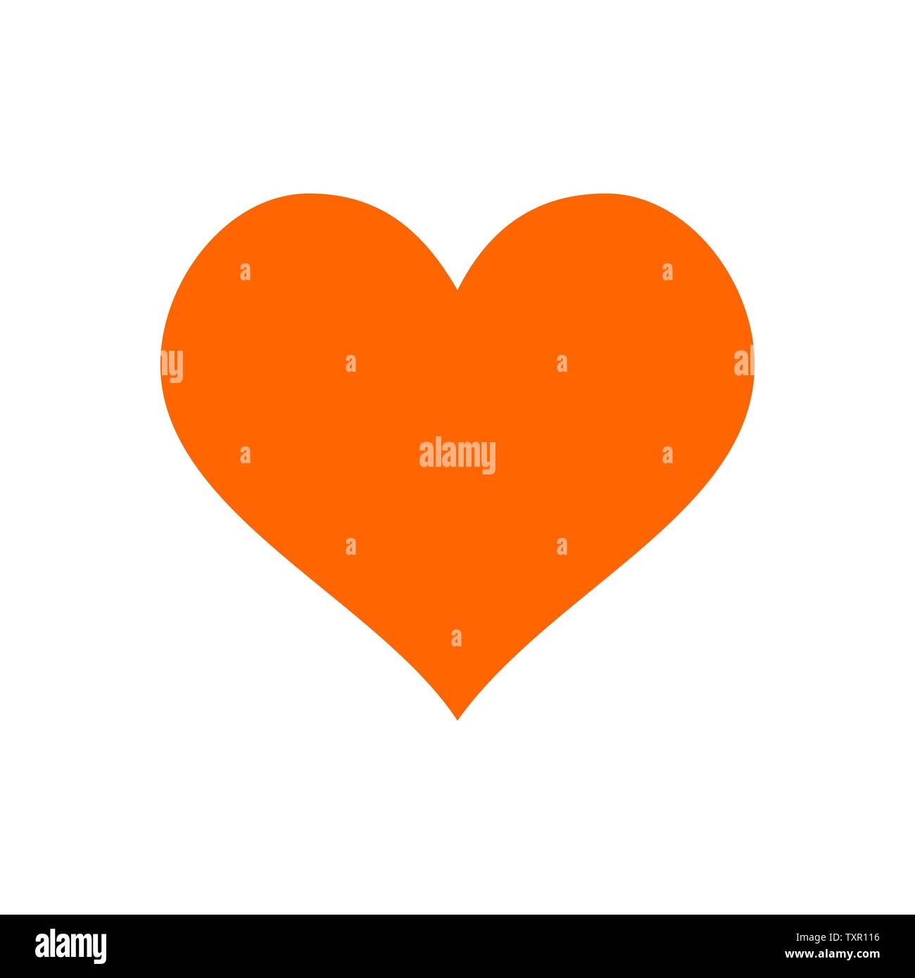 Shape love heart icon vector isolated on white background. Vector ...